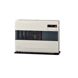 画像: コロナ FF-B100K(W) FF式温風ヒーター 木造26畳 専用給排気筒別梱包 ポット式 別置タンク式 フロスティホワイト ビルトインタイプ