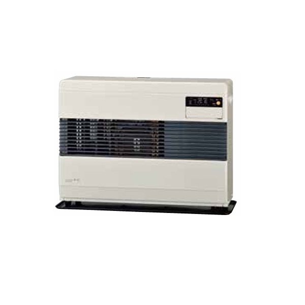 画像1: コロナ FF-B100K(W) FF式温風ヒーター 木造26畳 専用給排気筒別梱包 ポット式 別置タンク式 フロスティホワイト ビルトインタイプ (1)