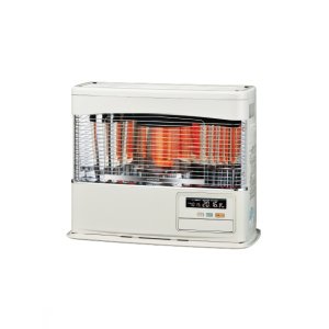 画像: コロナ FF-6825PR(W) 寒冷地用大型ストーブ FF式輻射 別置タンク式(別売) ラウンドタイプ ホワイト PRシリーズ 18畳用