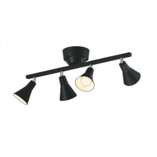 画像1: コイズミ照明 AA56102 シャンデリア 非調光 電球色 マットブラック (1)