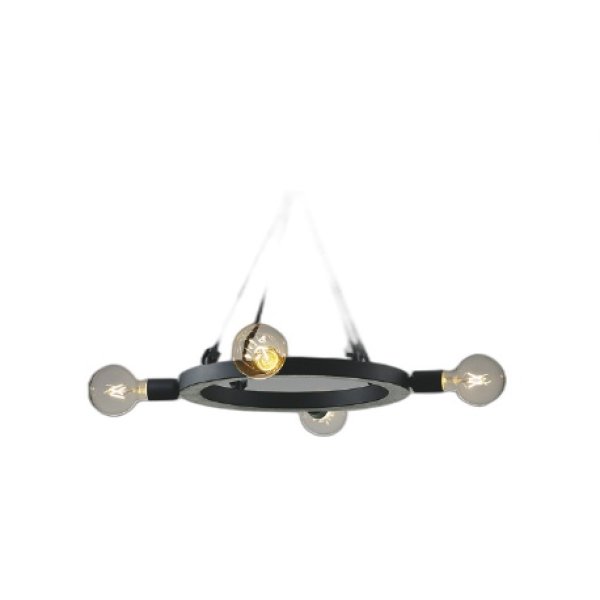 画像1: コイズミ照明 AA52327 シャンデリア 非調光 電球色 フランジタイプ サテンブラック (1)