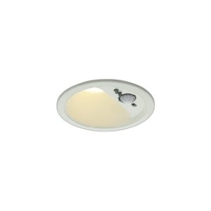 画像: コイズミ照明 AD1276W27 ダウンライト φ100 非調光 電球色 高気密SB 人感センサ 高演色R+ 防雨型 パウダリーホワイト