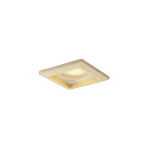 画像: コイズミ照明 AD1325N27 ダウンライト □100 非調光 電球色 ランプタイプ 角型 高気密SB 高演色R+ 白木