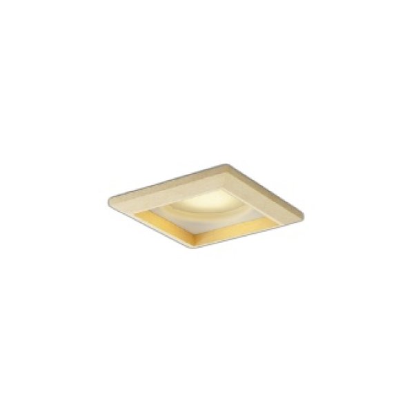 画像1: コイズミ照明 AD1326N27 ダウンライト □100 調光(調光器別売) 電球色 ランプタイプ 角型 高気密SB 高演色R+ 白木 (1)