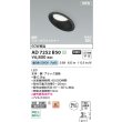 画像2: コイズミ照明 AD7252B50 ダウンライト φ100 非調光 昼白色 パネル 高気密SB 傾斜 ウォールウォッシャー 高演色R+ 防雨・防湿型 ブラック (2)