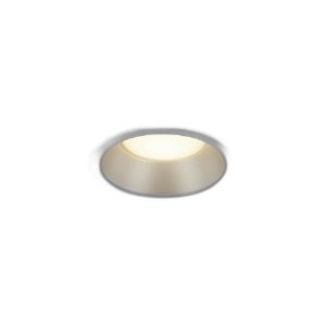 画像: コイズミ照明 AD7351S27 ダウンライト φ100 調光(調光器別売) 電球色 パネル 高気密SB 高演色R+ 防雨・防湿型 ブライトシルバー
