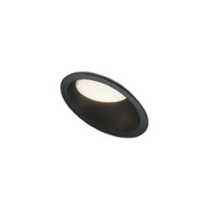 画像: コイズミ照明 AD7353B35 ダウンライト φ100 調光(調光器別売) 温白色 パネル 高気密SB 傾斜 ウォールウォッシャー 高演色R+ 防雨・防湿型 ブラック