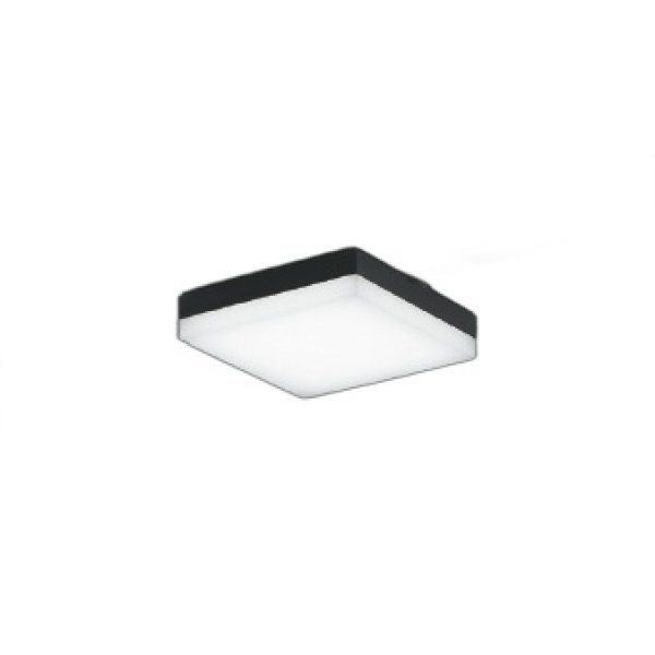 画像1: コイズミ照明 AH51771 ベースライト 非調光 昼白色 SOLID スクエア プラグタイプ ブラック (1)