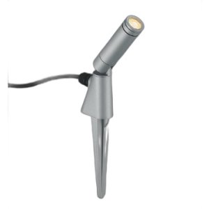 画像: コイズミ照明 AU55809 エクステリア スパイクスポット 非調光 電球色 高演色R+ 防雨型 サテンシルバー