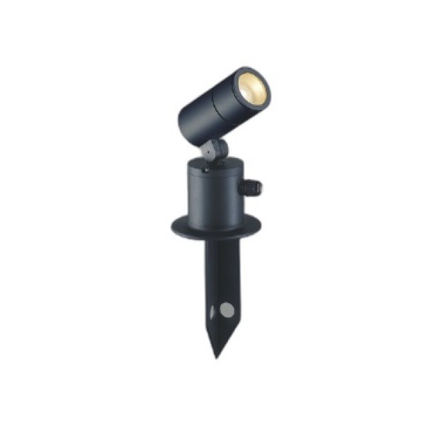 画像1: コイズミ照明 AU55961 エクステリア スパイクスポット 非調光 電球色 高演色R+ 防雨型 サテンブラック (1)