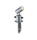 画像: コイズミ照明 AU55964 エクステリア スパイクスポット 非調光 電球色 高演色R+ 防雨型 サテンシルバー