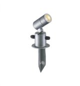 画像: コイズミ照明 AU55966 エクステリア スパイクスポット 非調光 電球色 高演色R+ 防雨型 サテンシルバー