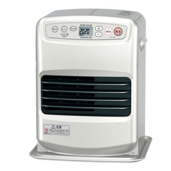 画像1: ダイニチ Dainichi FW-25S6-S 石油ファンヒーター ライトシルバー コンパクト 木造7畳 コンクリート9畳 ℃℃ (1)