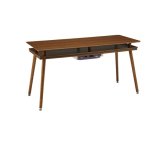 画像: ユアサプライムス スペース120G(BR) シェルフ付き 2Wayこたつテーブル 長方形 120×50cmオープンシェルフ ハイタイプ ロータイプ ブラウン ℃℃