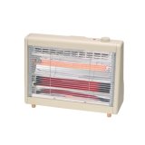 画像: ユアサプライムス YKT-WCS1000G(H) ワイド電気ストーブ 転倒OFFスイッチ機能 グレー YUASA ℃℃