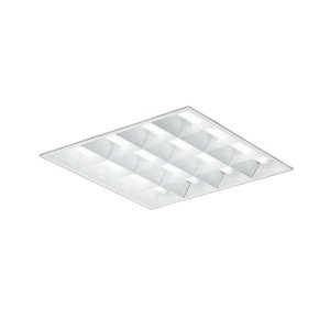 画像: 大光電機(DAIKO) LZB-92740XW ベースライト □600タイプ 調光(調光器別売) 本体のみ ユニット別売 ルーバータイプ ホワイト 受注生産品[§]