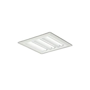 画像: 大光電機(DAIKO) LZB-92718XW ベースライト □450タイプ 調光(調光器別売) 本体のみ ユニット別売 下面開放 ホワイト