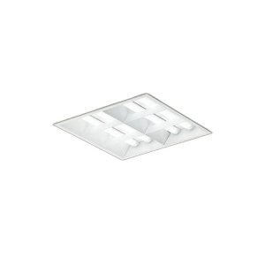 画像: 大光電機(DAIKO) LZB-92732XW ベースライト □450タイプ 調光(調光器別売) 本体のみ ユニット別売 ルーバータイプ ホワイト 受注生産品[§]