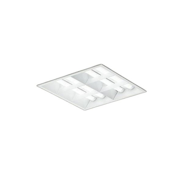 画像1: 大光電機(DAIKO) LZB-92732XW ベースライト □450タイプ 調光(調光器別売) 本体のみ ユニット別売 ルーバータイプ ホワイト 受注生産品[§] (1)