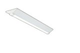 画像: 大光電機(DAIKO) LZW-93073XWE ベースライト 幅230mm 本体のみ ユニット別売 LED 軒下用 防雨形
