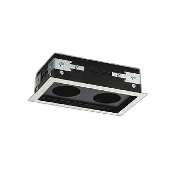 画像1: 大光電機(DAIKO) LZA-93036 部材 モジュールフレーム φ50ダウンライト 2灯用 ホワイト (1)