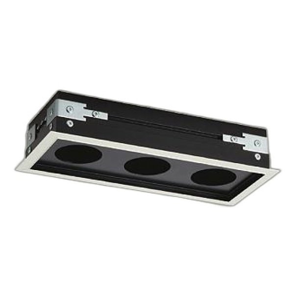 画像1: 大光電機(DAIKO) LZA-93037 部材 モジュールフレーム φ50ダウンライト 3灯用 ホワイト (1)