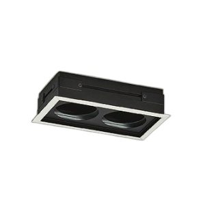 画像: 大光電機(DAIKO) LZA-93038 部材 モジュールフレーム φ75ダウンライト 2灯用 ホワイト