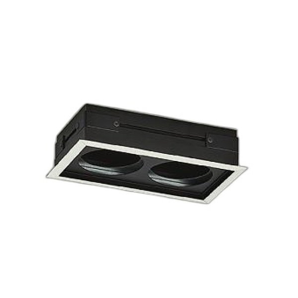 画像1: 大光電機(DAIKO) LZA-93038 部材 モジュールフレーム φ75ダウンライト 2灯用 ホワイト (1)