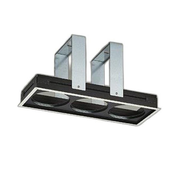 画像1: 大光電機(DAIKO) LZA-93043 部材 モジュールフレーム φ125ダウンライト 3灯用 ホワイト (1)