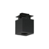 画像: 大光電機(DAIKO) LZA-93851 部材 シーリングアダプター 直付・吊ボルト・レースウェイ取付用 埋込φ75ダウンライト用 ブラック