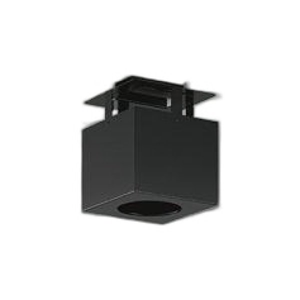 画像1: 大光電機(DAIKO) LZA-93853 部材 シーリングアダプター 直付・吊ボルト・レースウェイ取付用 埋込φ125ダウンライト用 ブラック (1)