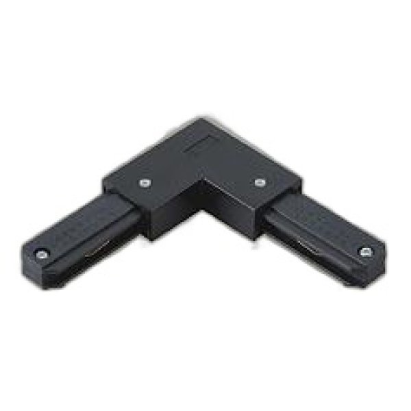 画像1: 大光電機(DAIKO) LZA-A0234K 部材 L形ジョイナー フィードイン端子付 右用 ブラック (1)