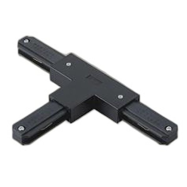 画像1: 大光電機(DAIKO) LZA-A0236K 部材 T形ジョイナー フィードイン端子付 左用 ブラック (1)