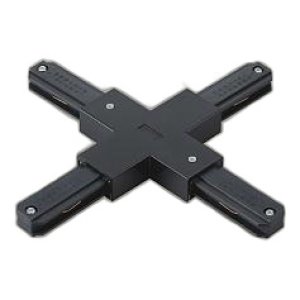 画像: 大光電機(DAIKO) LZA-A0237K 部材 ＋形ジョイナー フィードイン端子付 ブラック