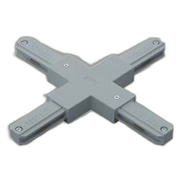 画像1: 大光電機(DAIKO) LZA-A0237S 部材 ＋形ジョイナー フィードイン端子付 グレー (1)