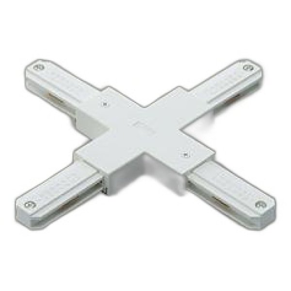 画像1: 大光電機(DAIKO) LZA-A0237W 部材 ＋形ジョイナー フィードイン端子付 ホワイト (1)