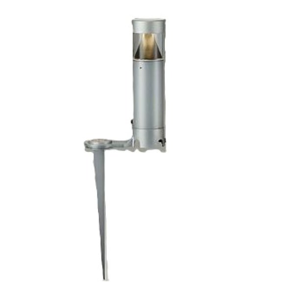 画像1: 大光電機(DAIKO) LZW-93579LS アウトドア ローポール 非調光 電球色 LED 下配光 防雨形 シルバー (1)