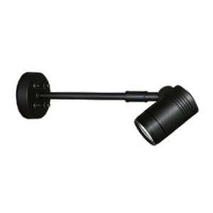 画像: 大光電機(DAIKO) LZW-93869LBM アウトドア スポットライト 非調光 電源内蔵 電球色 LED アームタイプ 防雨形 ブラック