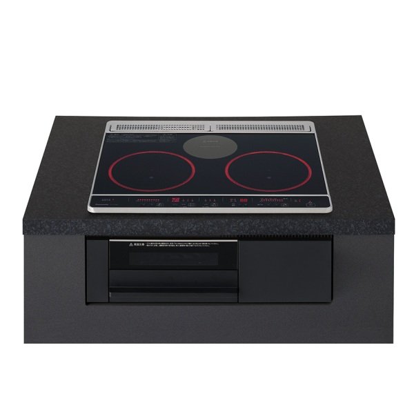画像1: パナソニック KZ-J1H6AK IHクッキングヒーター 2口IH+ラジエント Jシリーズ 幅60cm 光るリングあり ブラック(KZ-L32AKの後継品) (1)