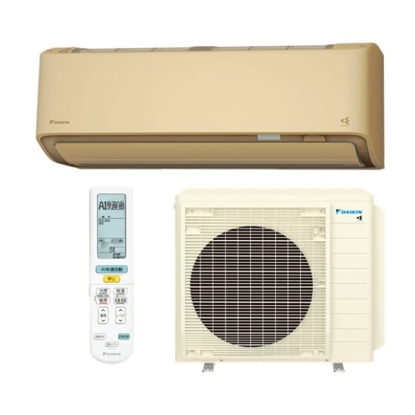 画像1: ダイキン S906ATAV-C エアコン 29畳 ルームエアコン AXシリーズ 室外電源タイプ 単相200V 20A 29畳程度 ベージュ (S905ATAV-C 後継品) ♪ (1)