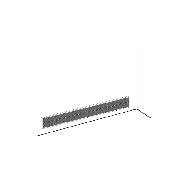 画像1: インターセントラル BHT-110-1000 巾木ヒーター 輻射式超薄型ヒーター 壁掛ブラケット付属 単相200V W1000×H125.8 受注生産品 §♪ (1)