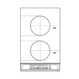 画像: 三化工業 SIH-BH223BJL-B クッキングヒーター IHヒーター 上面操作タイプ 2口タイプ 縦型 ブラック 単相200V ♪