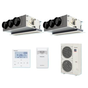 画像: パナソニック 『PA-P160F7GDNBC＋分岐管』 業務用エアコン 天井ビルトインカセット形 XEPHY Premium 標準 同時ツイン P160形 6.0馬力 三相200V ♪