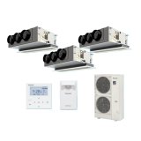 画像: パナソニック 『PA-P224F7GTBC＋分岐管』 業務用エアコン 天井ビルトインカセット形 XEPHY Premium エコナビ 同時トリプル P224形 8.0馬力 三相200V ♪