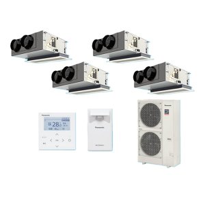 画像: パナソニック 『PA-P224F7GVBC＋分岐管』 業務用エアコン 天井ビルトインカセット形 XEPHY Premium エコナビ 同時ダブルツイン P224形 8.0馬力 三相200V ♪