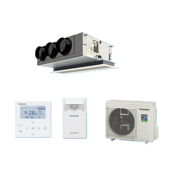 画像1: パナソニック PA-P80F7SHBC 業務用エアコン 天井ビルトインカセット形 XEPHY Eco エコナビ シングル P80形 3.0馬力 単相200V ♪ (1)