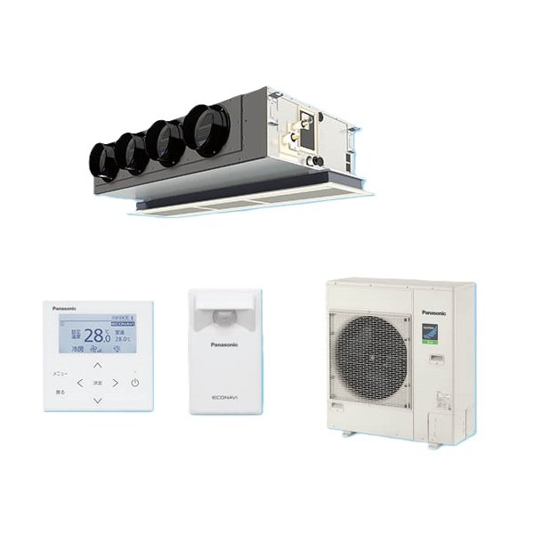 画像1: パナソニック PA-P112F7HBC 業務用エアコン 天井ビルトインカセット形 XEPHY Eco エコナビ シングル P112形 4.0馬力 三相200V ♪ (1)