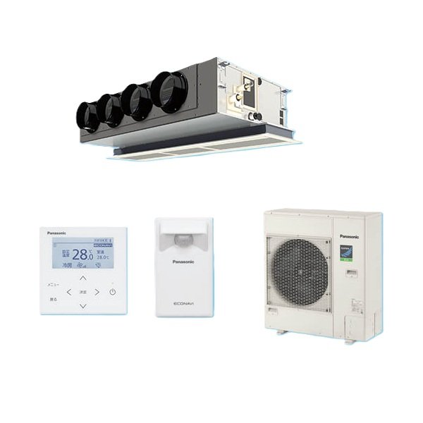 画像1: パナソニック PA-P160F7HBC 業務用エアコン 天井ビルトインカセット形 XEPHY Eco エコナビ シングル P160形 6.0馬力 三相200V ♪ (1)