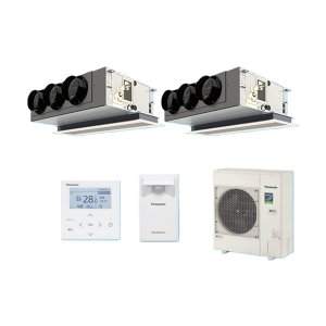 画像: パナソニック 『PA-P140F7HDBC＋分岐管』 業務用エアコン 天井ビルトインカセット形 XEPHY Eco エコナビ 同時ツイン P140形 5.0馬力 三相200V ♪