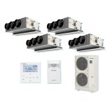 画像: パナソニック 『PA-P280F7HVBC＋分岐管』 業務用エアコン 天井ビルトインカセット形 XEPHY Eco エコナビ 同時ダブルツイン P280形 10.0馬力 三相200V ♪